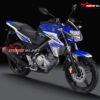 Decal Stiker Yamaha Vixion Lightning BLUE SPLASH